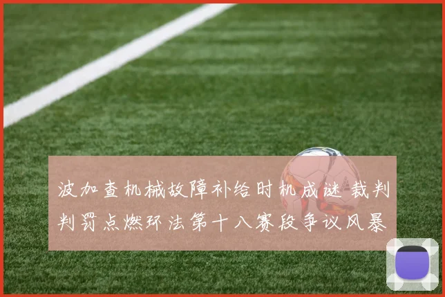 波加查机械故障补给时机成谜 裁判判罚点燃环法第十八赛段争议风暴